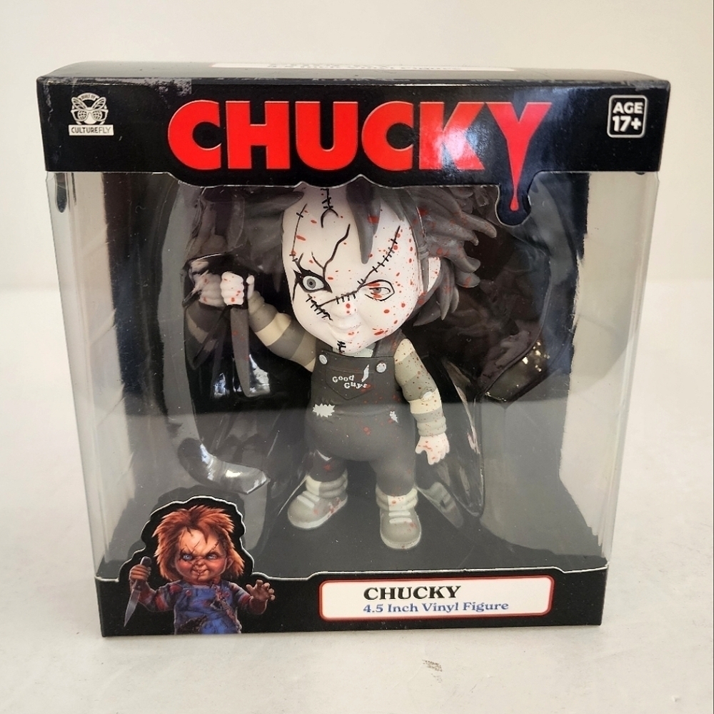 Chucky Child’s Play Vinyl Figure 4.5” CultureFly NWT Horror Collectible